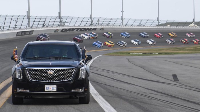 The presidential limousine known as 
