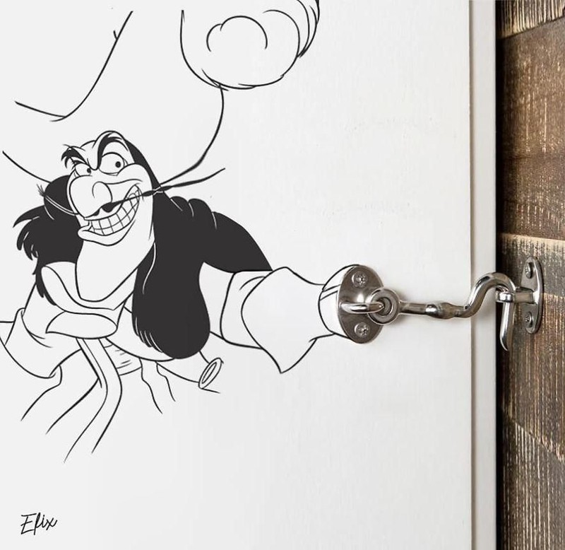 ilustrasi kartun di jalanan