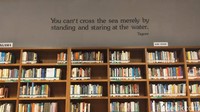 Ada juga beberapa quotes yang terpampang menghiasi dinding perpustakaan. (Elmy Tasya Khairally/detikcom)