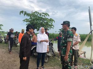 Bengawan Solo Level Siaga, Tanggul Kali Ingas di Bojonegoro Jebol