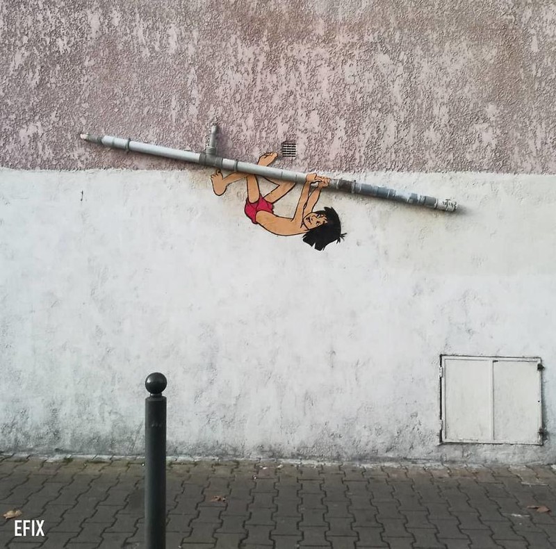 ilustrasi kartun di jalanan