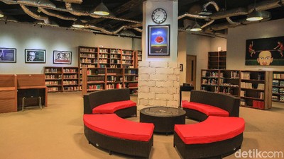 Potret Perpustakaan Cozy di Jakarta
