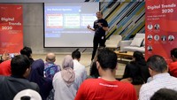 Fokus perusahaannya pada tahun 2020 ini tetap mencari startup potensial dengan fokus utama pada sektor fintech, healthcare, logistics, new retail, edutech, dan deep tech, dan kemungkinan portfolio lainnya. Yang utama adalah akan memberikan benefit buat para startup agar di-alignment-kan dengan delivery channel TelkomGroup, seperti Telkomsel, Enterprise, Consumer, Wholesale dan International. Foto: dok. Telkom