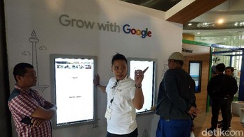 Grow with Google digelar di Perpustakaan Nasional Republik Indonesia, Jakarta Pusat, Selasa (18/2/2020).