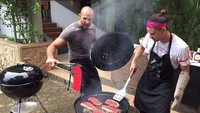 Untuk urusan memasak, BCL pun pernah mengatakan jika Ashraf lebih pandai dibandingkan dirinya. Dok. Instagram/ashrafsinclair