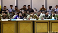 Rapat itu diketahui membahas mengenai kenaikan iuran BPJS Kesehatan.