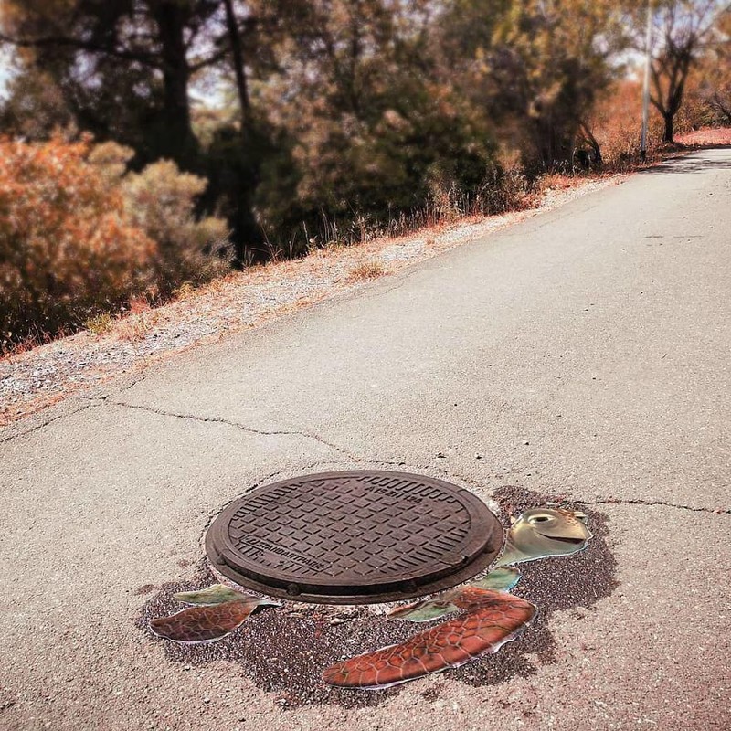 ilustrasi kartun di jalanan