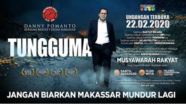 Timses: 22 Februari Danny Pomanto Tentukan Jalur Parpol atau Independen