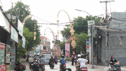 Penjor di Bali menyambut Hari Raya Galungan (Angga Riza/detikcom)
