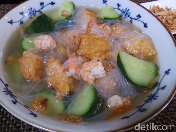 sup bola udang mentimun sup bola udang mentimun