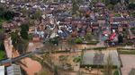 Banjir di Inggris Dilihat dari Atas