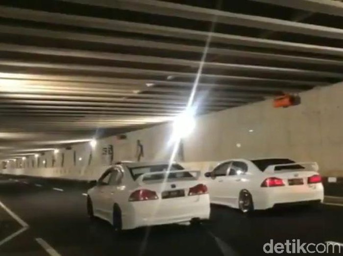 Video viral balapan liar di underpass YIA
