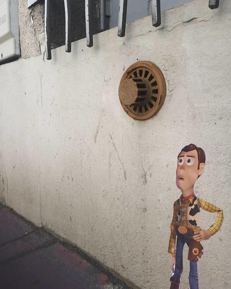 ilustrasi kartun di jalanan