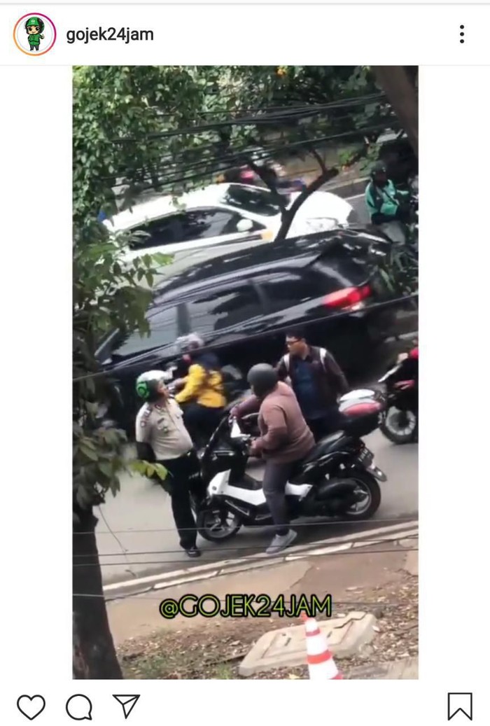 Polisi menyamar jadi ojol hadang pemotor