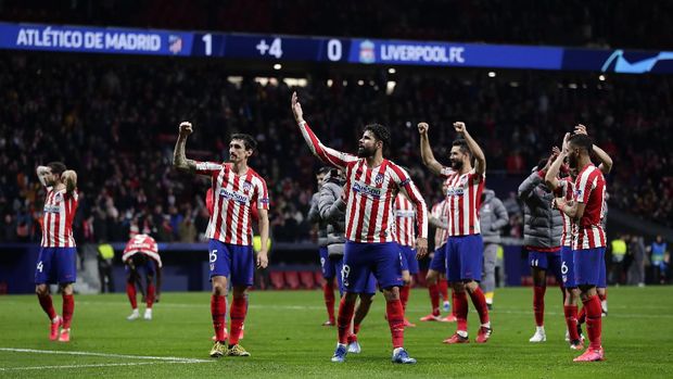 Atletico Madrid menang 1-0 atas Liverpool pada leg pertama. (