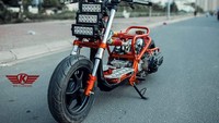Honda Zoomer ini seperti ditelanjangi dan hanya menyisahkan tulang alias bentuk asli sasis Foto: Pool (2banh.vn/BTK Customs)