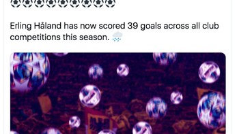 Sudah 39 gol dilesakkan Haaland pada musim ini. Hebat sekali. Foto: istimewa