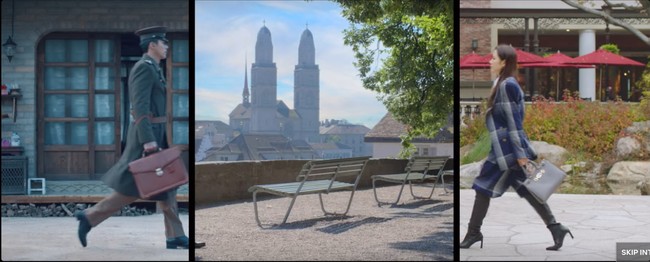 Yoon Se Ri mengenakan setelan jas dan rok biru motif tartan di sekuen opening drama Crash Landing On You ia juga terlihat membawa tas warna abu-abu dengan desain sleek. Tas keluaran Gucci model Zumi ini dipasarkan seharga USD 3,200 atau sekitar Rp 44 juta. Foto: Dok. tvN