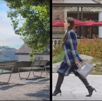 Yoon Se Ri mengenakan setelan jas dan rok biru motif tartan di sekuen opening drama Crash Landing On You ia juga terlihat membawa tas warna abu-abu dengan desain sleek. Tas keluaran Gucci model Zumi ini dipasarkan seharga USD 3,200 atau sekitar Rp 44 juta. Foto: Dok. tvN