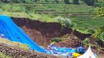 Penampakan dari Udara Longsor di Pinggir KM 118 Tol Cipularang
