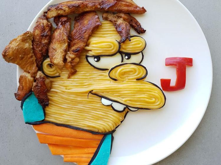 Menggemaskan! Kreasi Makanan Ini Berbentuk Karakter Kartun