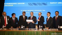 Hal itu disepakati dalam Rapat Umum Pemegang Saham Tahunan (RUPST) Bank BUMN yang sahamnya diperdagangkan dengan kode emiten BMRI tersebut.