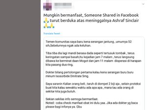 Viral Obat Isosorbide Dinitrate Buat Jaga-jaga Serangan Jantung