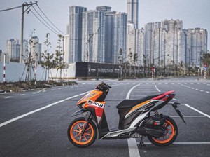 Modifikasi Vario 150, Tampil Racing Tanpa Ban Cacing