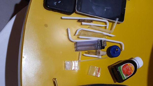 Barang bukti dari Aulia Farhan dan G