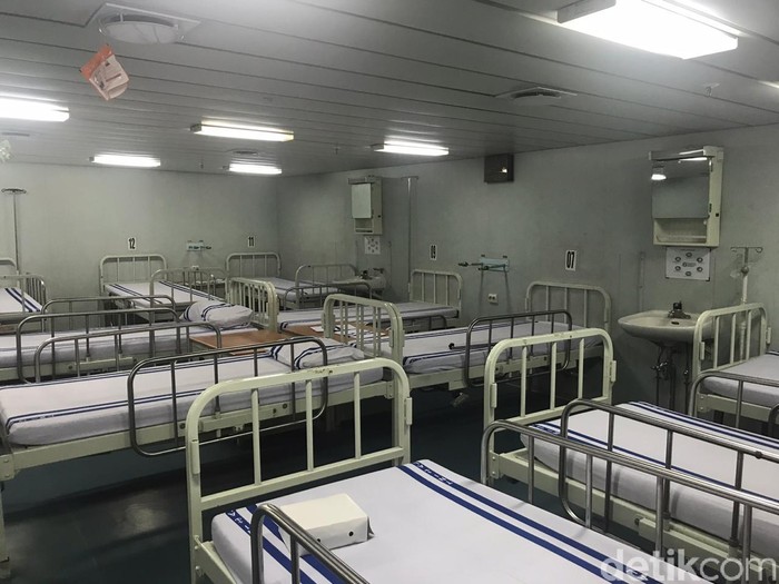 Penampakan KRI Dr Soeharso yang akan menjemput ABK WNI di Kapal Pesiar Diamond Princess