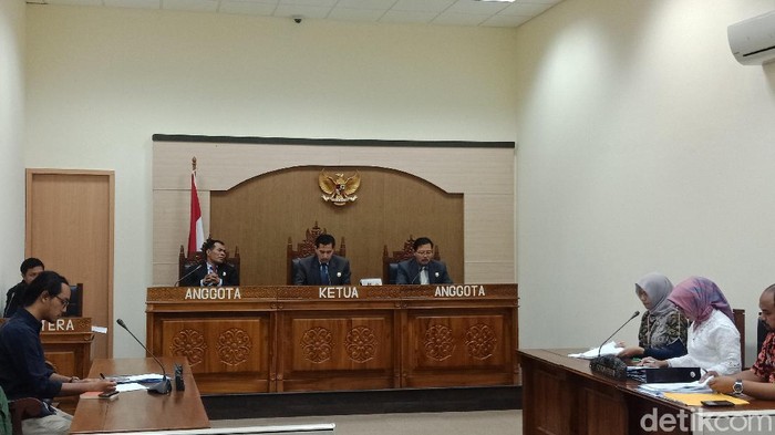 Sidang ajudikasi KIP atas laporan ICW terhadap BPKP. (Foto: Eva Safitri/detikcom)