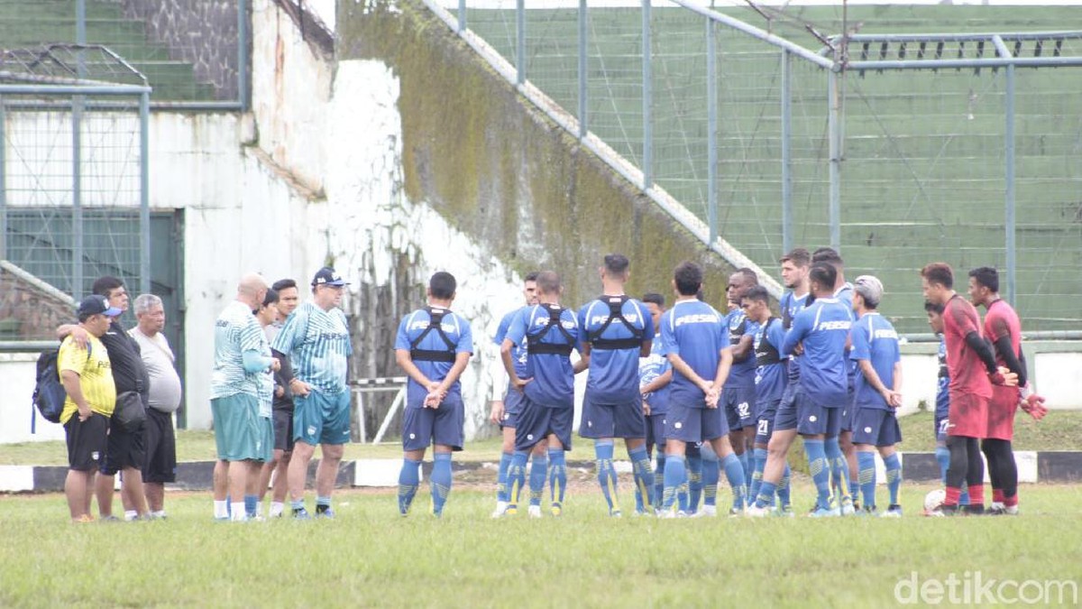 Momen latihan Persib Bandung menjelang Liga 1 2020. (Foto: Yudha Maulana/detikcom)