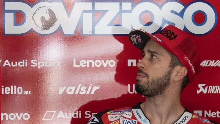 KUALA LUMPUR, MALAYSIA - FEBRUARY 07: Andrea Dovizioso of Italy and Ducati Team  looks on in box during the MotoGP Pre-Season Tests at Sepang Circuit on February 07, 2020 in Kuala Lumpur, Malaysia. (Photo by Mirco Lazzari gp/Getty Images)