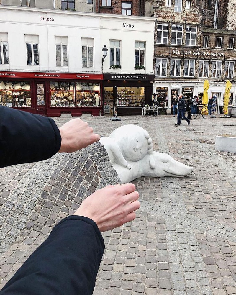 contoh ilusi optik tanpa editan