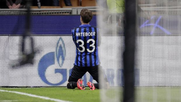 Hans Hateboer cetak dua gol untuk Atalanta di Liga Champions. (