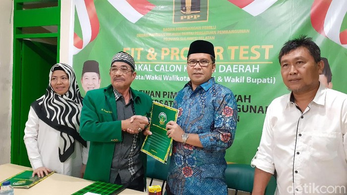 Danny Pomanto daftar fit and proper test Cawalkot Makassar di PPP. (Foto: Muhammad Nur Abdurrahman/detikcom)