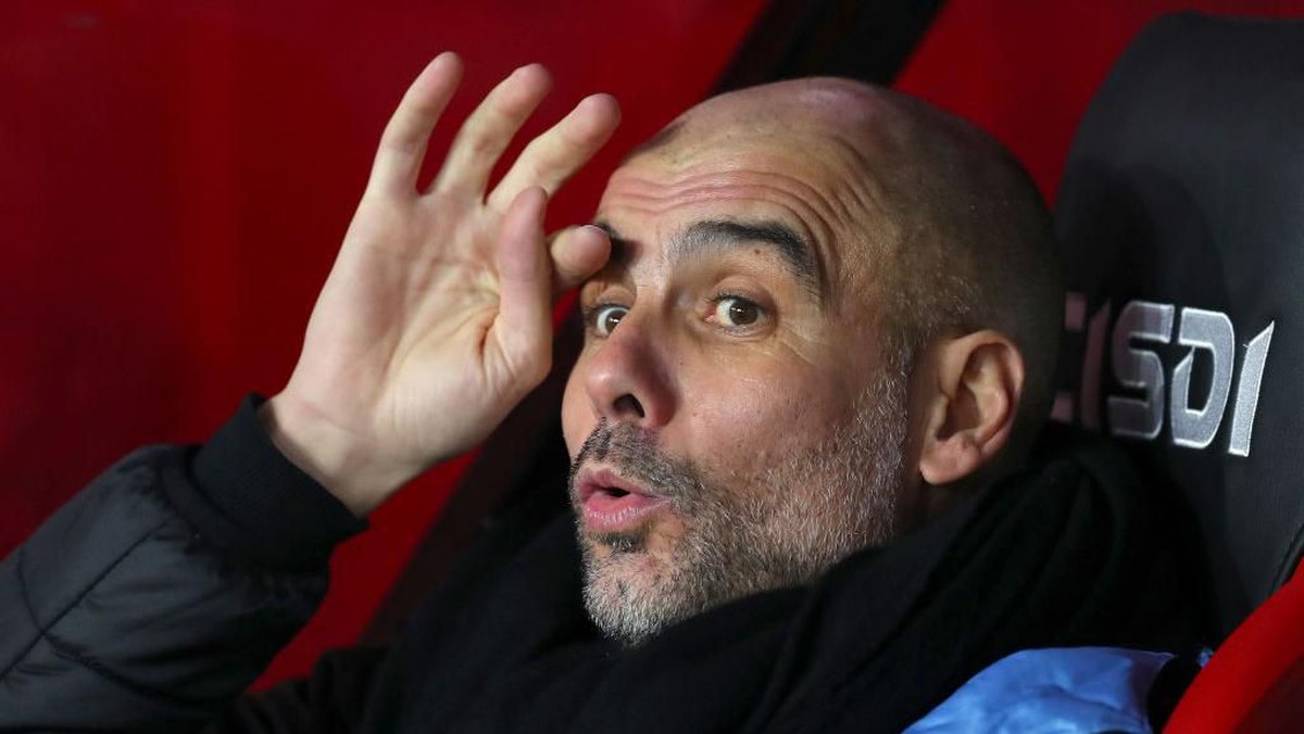 Pep Guardiola dirumorkan jadi incaran Juventus. (Foto: Catherine Ivill/Getty Images)