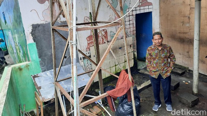 Lokasi tempat wudu MI Qurrota Ayun, Ngemplak, Sleman yang diduga menjadi lokasi aksi bullying, Jumat (21/2/2020).