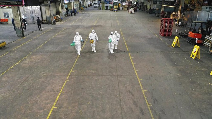 Wabah virus corona turut membuat kota Daegu di Korea Selatan menjadi sepi. Berbagai aktivitas di kota itu pun dihentikan untuk sementara waktu.