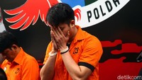 Artis Aulia Farhan atau dikenal dengan nama Farhan Petterson dalam film Anak Jalanan ditunjukan kepada wartawan dalam jumpa pers di Polda Metro Jaya, Jumat (21/2/2020).