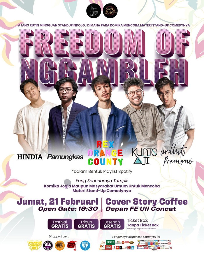 Poster jebakan Stand Up Comedy di Yogyakarta (Dok. panitia) Poster jebakan Stand Up Comedy di Yogyakarta (Dok. panitia)
