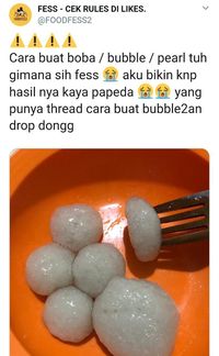 Gagal Total Niat Bikin Boba Malah Jadi Cilok