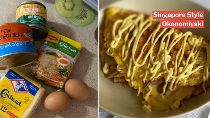 Okonomiyaki mie instan Singapura Okonomiyaki mie instan Singapura