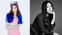 Wendy debut bersama Red Velvet di tahun 2014 lewat single Happiness (kiri) dan Be Natural (kanan). Masing-masing menampilkan konsep yang bertolak belakang. (Foto: SM Entertainment)