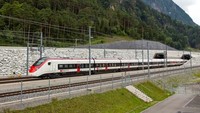 Swiss telah banyak berinvestasi pada Gotthard Base Tunnel. Jalur ini akan jadi rute perdagangan yang lebih besar (Foto: CNN)
