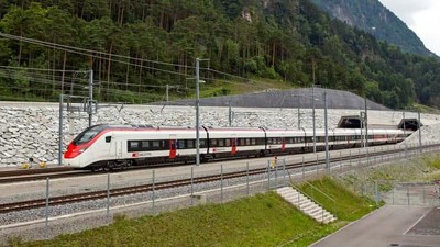 Potret Terowongan Kereta Terpanjang Sedunia di Bawah Alpen