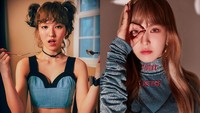 Penampilan pemilik nama asli Son Seungwan itu di era promo Russian Roulette dan Peek-A-Boo. (Foto: SM Entertainment)