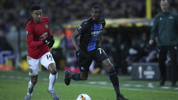 MU ditahan imbang Club Brugge di leg pertama 32 besar Liga Europa.