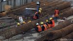 Petugas Kebut Pengerjaan Proyek Underpass Senen