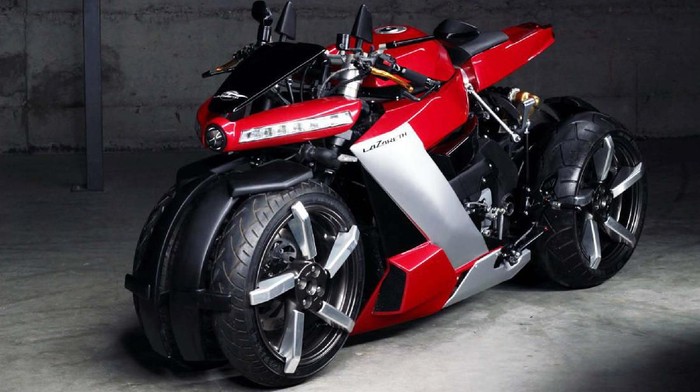 Motor baru Lazareth bermesin Yamaha R1